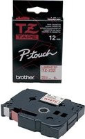 Brother TZe-232 Schriftbandkassette für P-touch, Farbe: Weiß mit roter Schrift, Breite: 12 mm, Länge: 8 m - Bild 2
