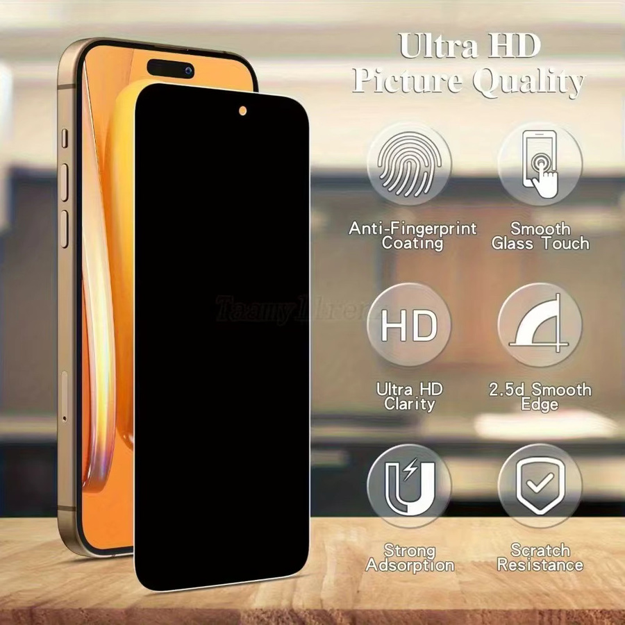 6-in-1 Displayschutzfolie und Kameraobjektivglas Set für iPhone 17 16 15 14 Pro Max Plus und iPhone 13 12 11 Pro 16e 17 Air in Transparent - Bild 3