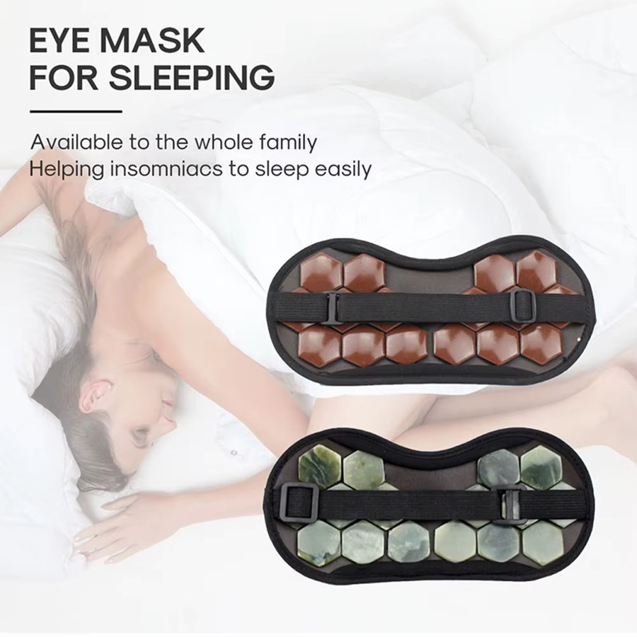 VamsLuna Elektrische Jade Augenmaske mit Turmalin-Heizung, Unisex - Bild 6