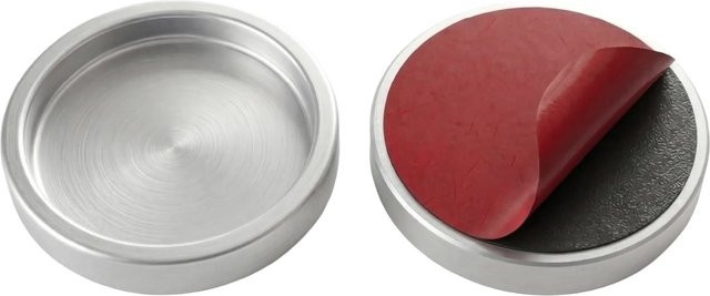 Doorlegro Klebegriffmuschel EasySlide65 in Silber gebürstet, Durchmesser: 6,5 cm - Bild 1