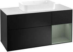 V&B Waschtischunterschrank Finion in Blau lackiert, Breite: 120 cm, Tiefe: 50,1 cm, Höhe: 50,1 cm - Bild 1
