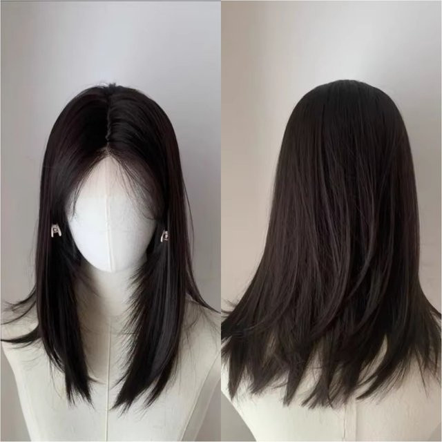 Ashley Bob-Perücke, Lace-Front, schwarz-braun - Bild 1