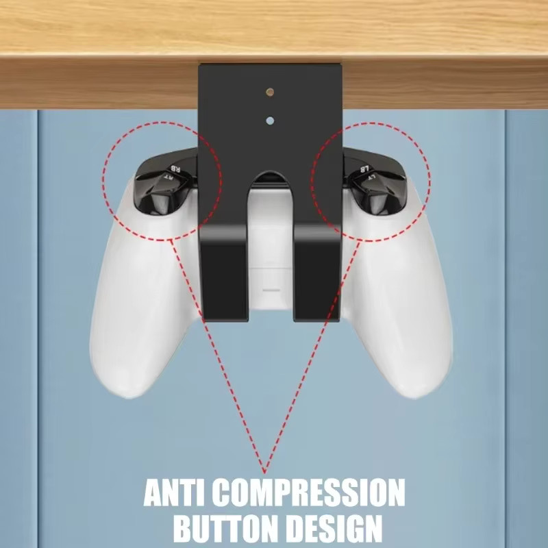 Unter Tisch Halterung für Game Controller und Headset aus ABS in Schwarz für Sony PlayStation und Xbox - Bild 2