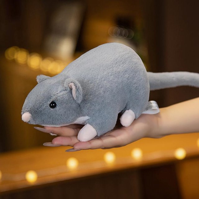 Binchi Fitness Maus, Plüschspielzeug, Grau, ab 3 Jahre - Bild 1