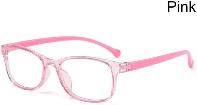 BEYIII Anti-Blaulicht-Brille, Kinder, Vollrand, rechteckig, Kunststoff, pink - Bild 1