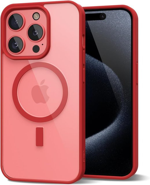 Ahowie MagSafe Schutzhülle für iPhone in Rot, nicht vergilbend - Bild 1