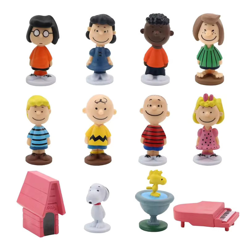Bandai Peanuts Snoopy Charlie Sally Woodstock Mini-Figuren, Set, Bunt / Mehrfarbig - Bild 4