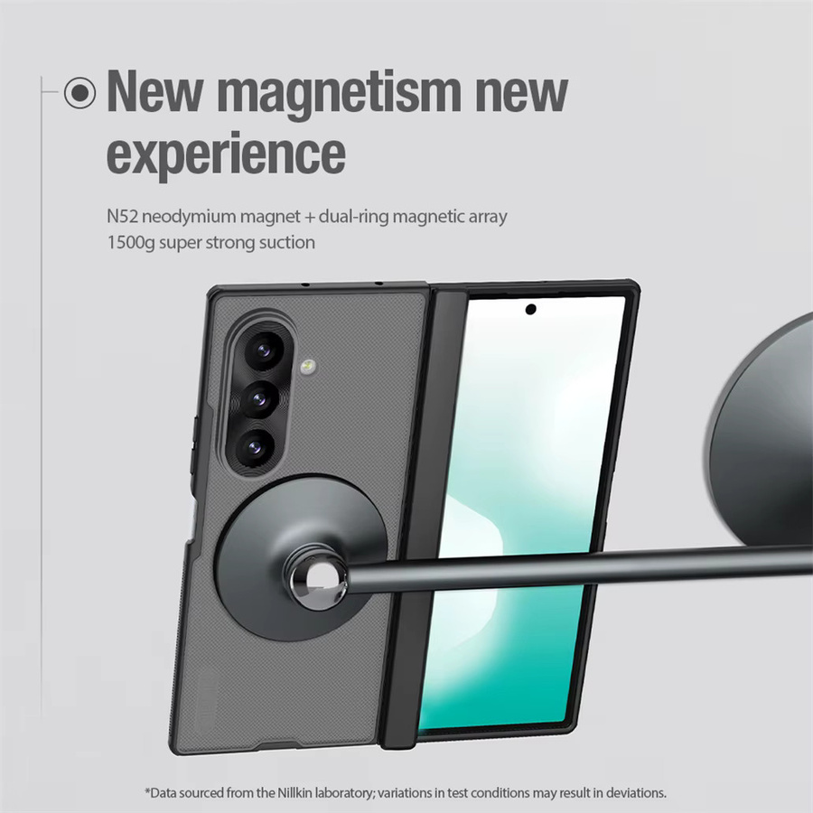 NILLKIN Frosted Shield MagSafe Hülle für Samsung Galaxy Z Fold 8 Ultra, Stoßfeste Magnetische Schutzhülle, Transparent - Bild 2