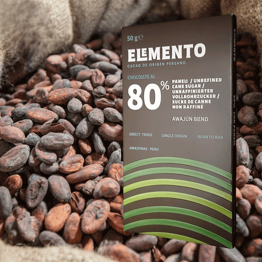 Elemento Schokolade Amazonas Awajún Panela 50 g - Bild 1
