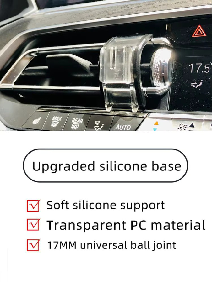Magnetischer Autotelefonhalter mit kabellosem MagSafe-Ladegerät für BMW 3er G20 in Schwarz - Bild 3
