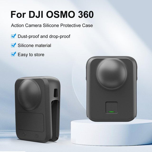 PULUZ Silikonhülle für DJI Osmo 360 Kameras All-in-One Body Lens Schutz in Schwarz - Bild 1