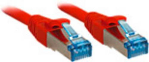 Lindy RJ45 Patchkabel CAT 6a S/FTP Ethernet LAN Rot 0,50 m - Bild 1