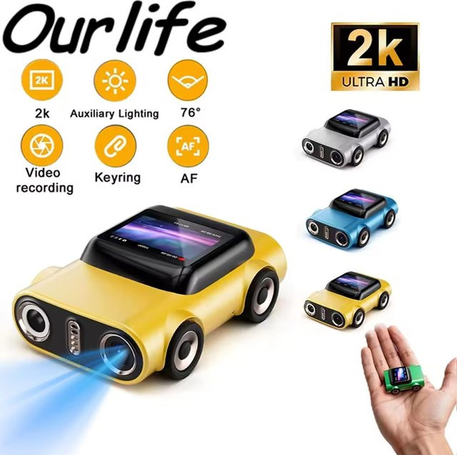 Ourlife Mini Actionkamera im Retro-Stil mit 1,0-Zoll-LCD-Bildschirm, 1080P Videorekorder, Farbe: Grün - Bild 1