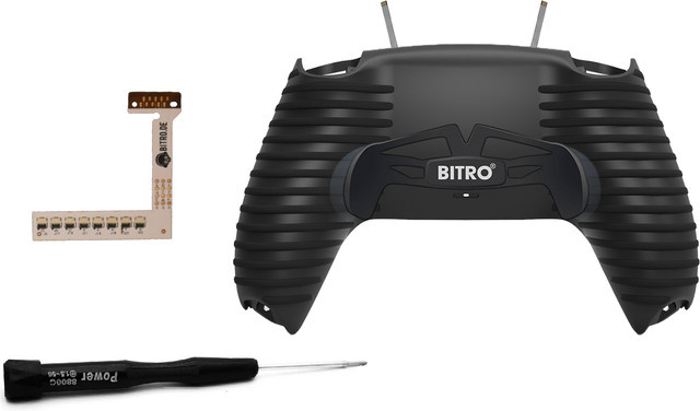BITRO PS5 Controller ModKit V2 mit Paddeln, Backshell und Remapper in Schwarz - Bild 1