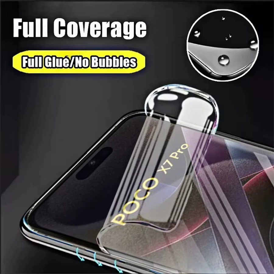 3er Pack Hydrogel-Displayschutzfolie für Xiaomi POCO X7 Pro X6 X5 X4 GT X3 NFC M6 M7 Pro F8 Ultra F7 Pro F6 F5 C75 in Transparent - Bild 2