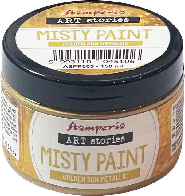 Stamperia Misty Paint metallic Golden Sun wasserbasiert in Gold 0,15 l - Bild 1