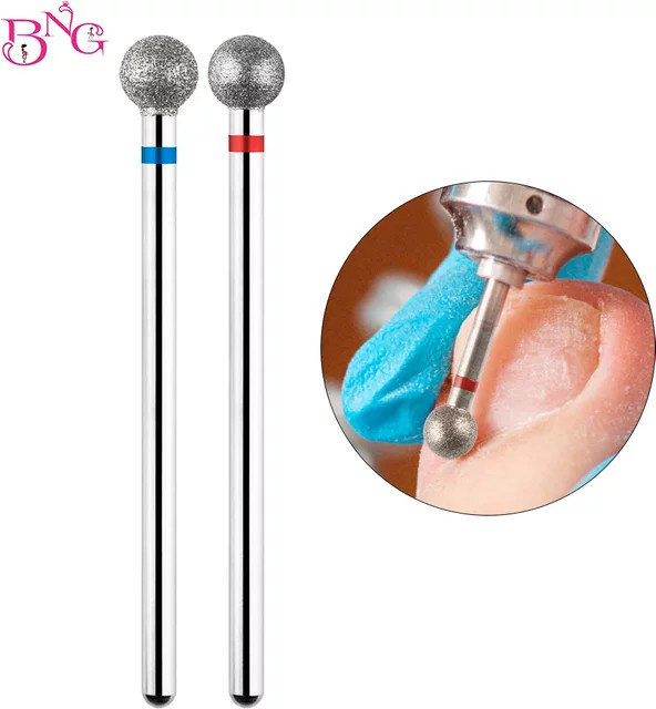 BNG Kugelförmiger Diamant-Nagelbohrer, 3/32 Zoll, Unisex - Bild 1