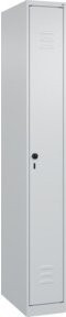 C+P Spind Classic PLUS mit 1 Abteil in Grau, Stahl mit Einbrennbeschichtung, Sicherheits-Drehriegel 7035/7035, H x B x T: 185 x 25 x 50 cm - Bild 1