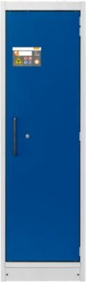 Cemo Sicherheitsschrank Typ 90 PROline 6/20 mit selbstschließenden Türen und Anschlag rechts, grau/enzianblau, B/T/H: 63,5 x 60,0 x 195,0 cm - Bild 1