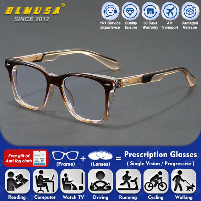 BLMUSA Sonnenbrille, Quadratisch, Vollrand, Polarisiert, Herren - Bild 1