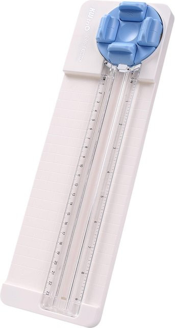 KWTrio 4in1 Rollschneider mit Geraden-, Wellen-, Perforations- und Falzfunktion, Blau/Weiß, Länge: 23 cm - Bild 1