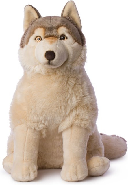 WWF Wolf Plüschtier sitzend 70cm - Bild 1