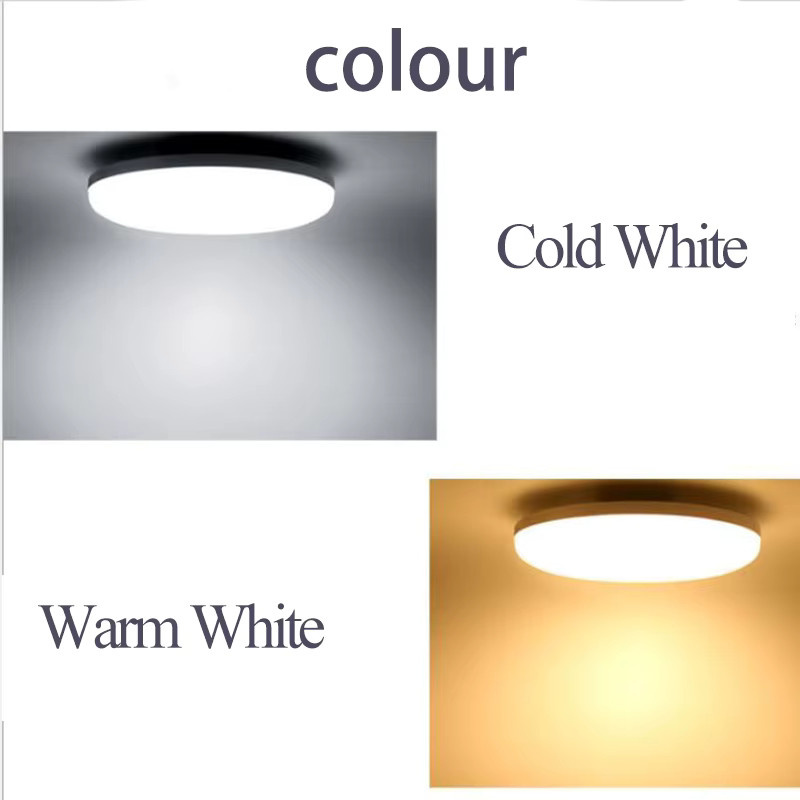 CHENBEN Moderne LED Deckenleuchte in Weiß, Glanz-Panel-Lampe für Wohnzimmer, Schlafzimmer und Küche - Bild 2