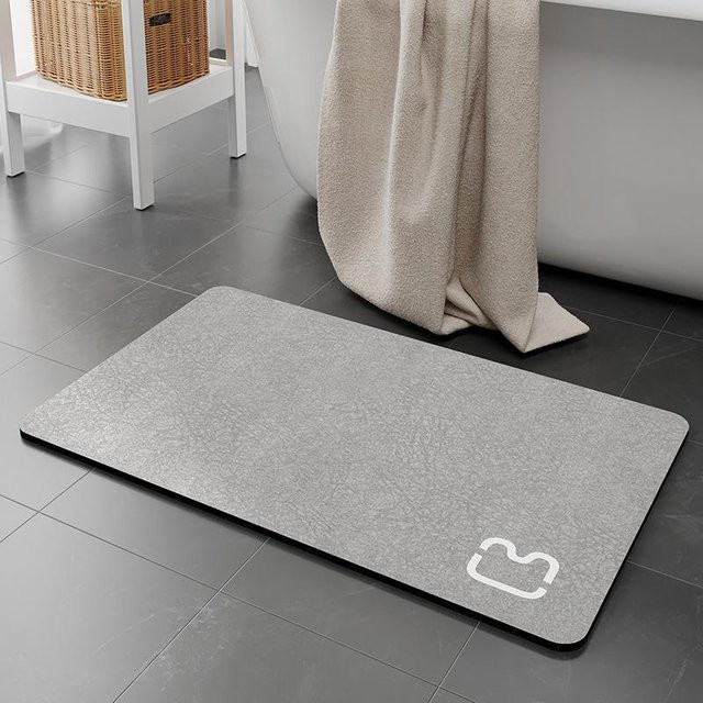 Rutschfeste Kieselgur Badezimmer Matte, schnelltrocknende und feuchtigkeitsabsorbierende Fußmatte für die Toilette, B/L: 60 x 160 cm - Bild 1