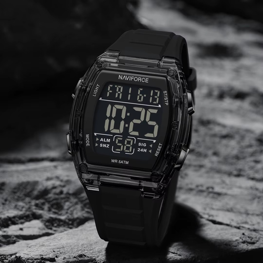 Naviforce Digitaluhr, Kunststoff, Schwarz, Herren - Bild 3