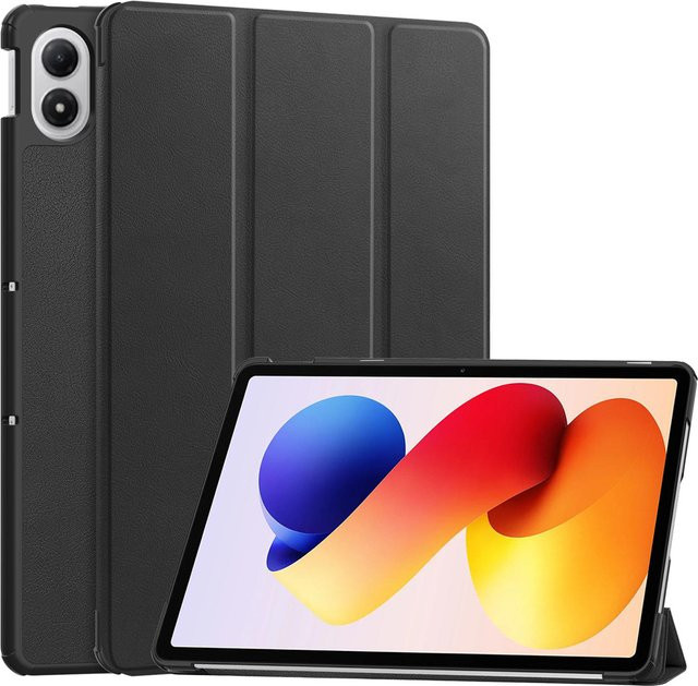 Smart Case für Xiaomi Redmi Pad 2 Pro 12,1 Zoll 2025 mit klappbarem Flip-Ständer und Auto-Sleep-Funktion in Schwarz - Bild 1