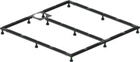 Duravit Fußgestell in Anthrazit, höhenverstellbar von 8 bis 10 cm, B/T: 120 x 120 cm - Bild 1