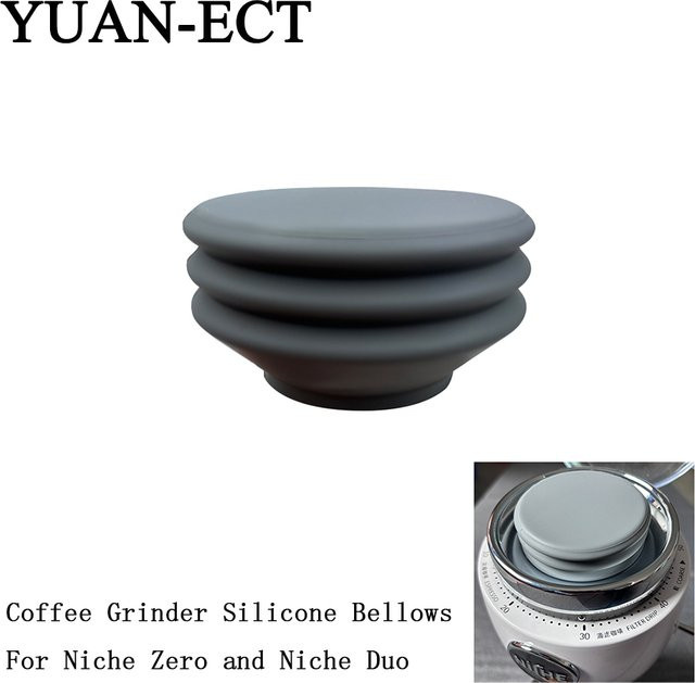 YUAN-ECT Silikon Kaffeemühle Reinigungshilfe Faltenbalg in Grau - Bild 1