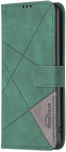 Leder-Wallet-Schutzhülle für ZTE Blade A31, A52, A51 und A71 in Grün mit Kartensteckplätzen und Flip-Cover - Bild 1