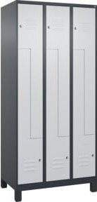 C+P Z-Spind Classic PLUS mit 6 Fächern, Füße, Zylinderschloss, B/T/H: 90 x 50 x 195 cm - Bild 1