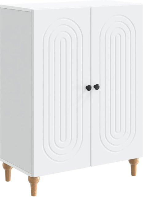 vidaXL Sideboard Weiß Modern aus Holzwerkstoff B/T/H: 66 x 34,5 x 90 cm - Bild 1