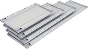 Schulte Zusatz-Fachboden MULTIplus150 in Lichtgrau, B/T: 1000 x 600 cm, inklusive Schrauben, Muttern und Mittelanschlag - Bild 1