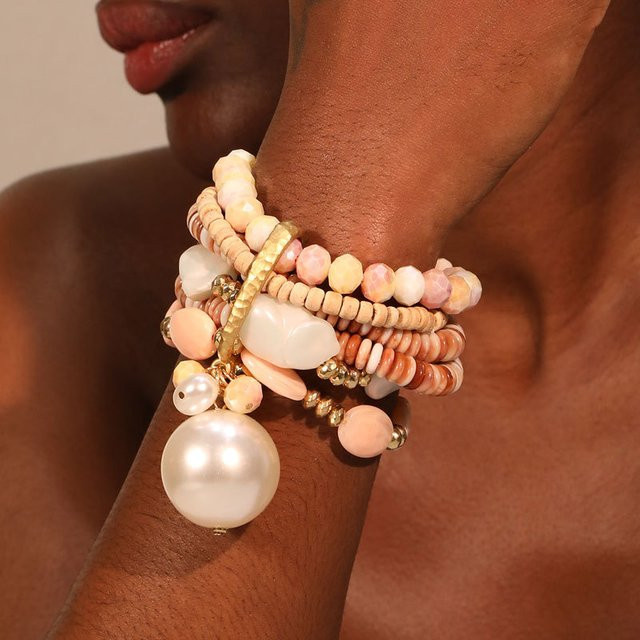 Armband-Set Perle, Bunt, Damen - Bild 1