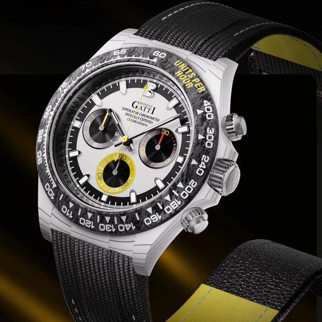 BONEST GATTI Chronograph, Automatik, Kohlefaser, 39 mm, Herren - Bild 1