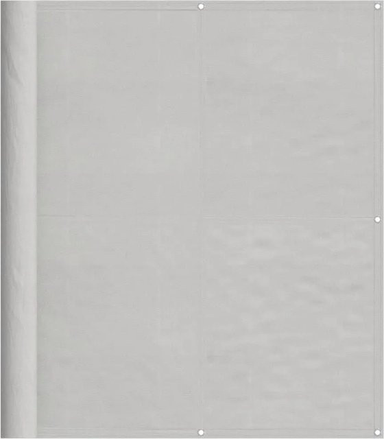 vidaXL Balkon-Sichtschutz Hellgrau aus Polyester-Oxford mit PU-Beschichtung, Höhe: 120 cm, Breite: 600 cm - Bild 1