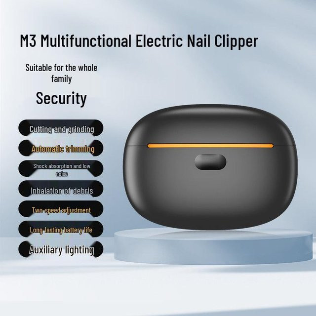 Global Beauty Elektrische Nagelschere, Schwarz, Unisex - Bild 1