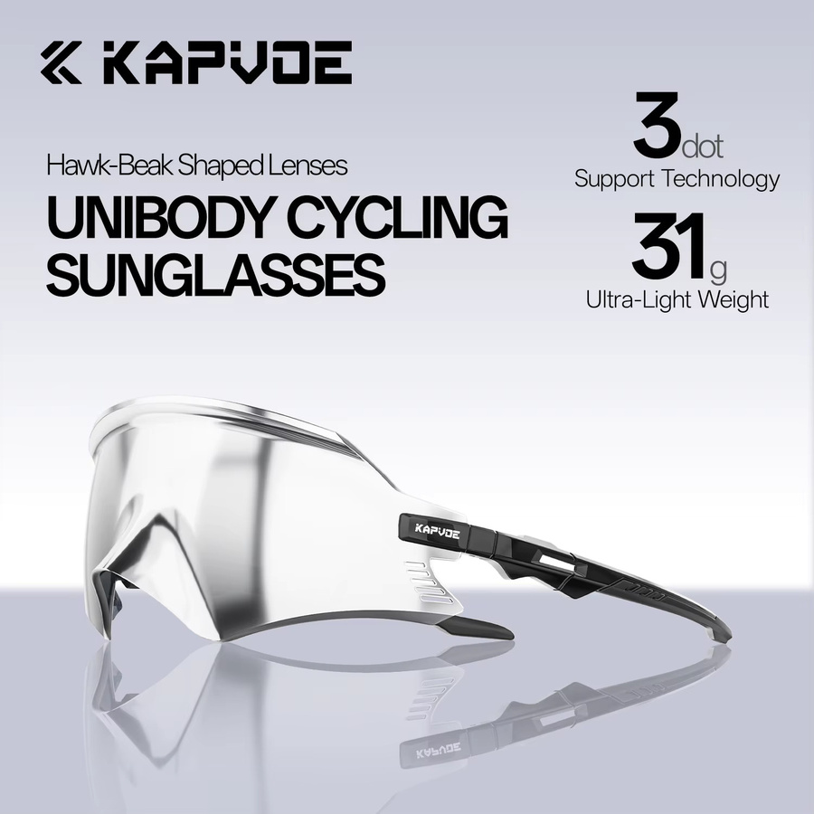 KAPVOE Sportsonnenbrille, Unisex, Plastic - Bild 3