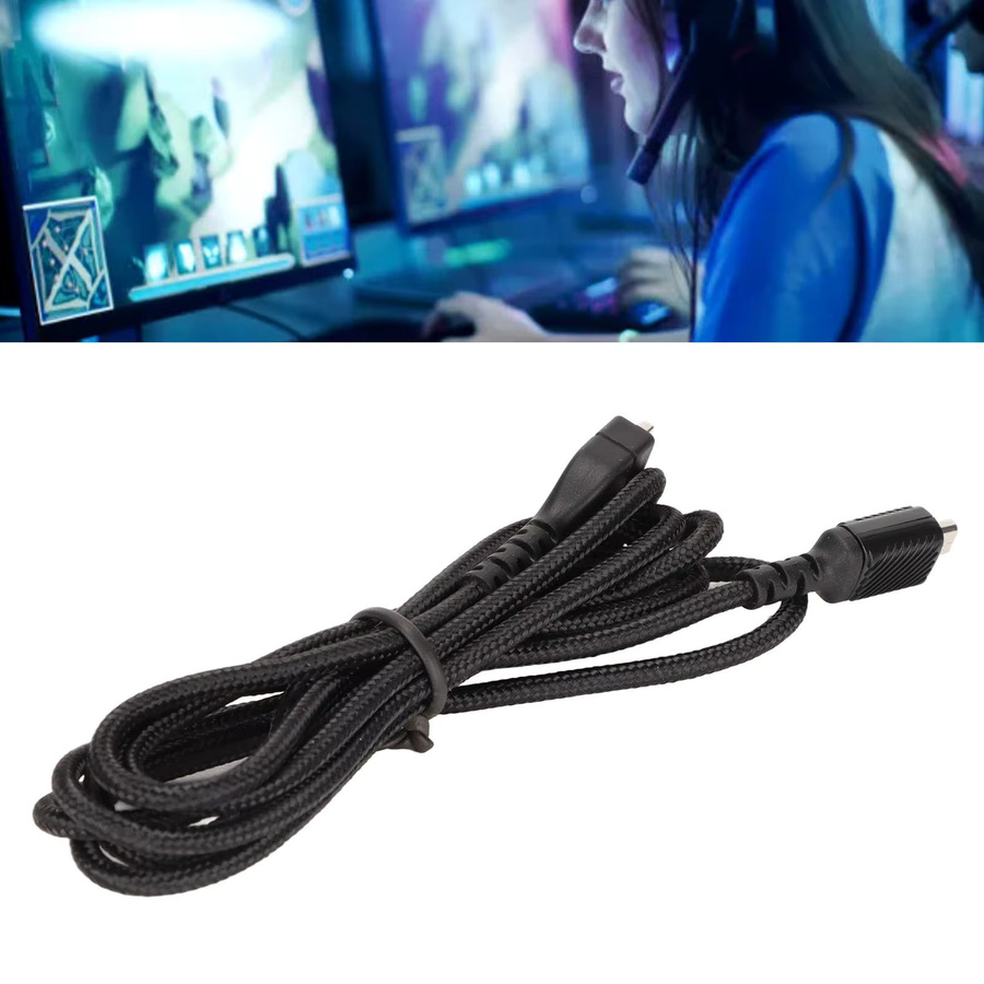 YOUTHINK Headset-Verlängerungskabel in Schwarz mit gewebtem Draht für PC und Telefon, 1,5 m - Bild 4