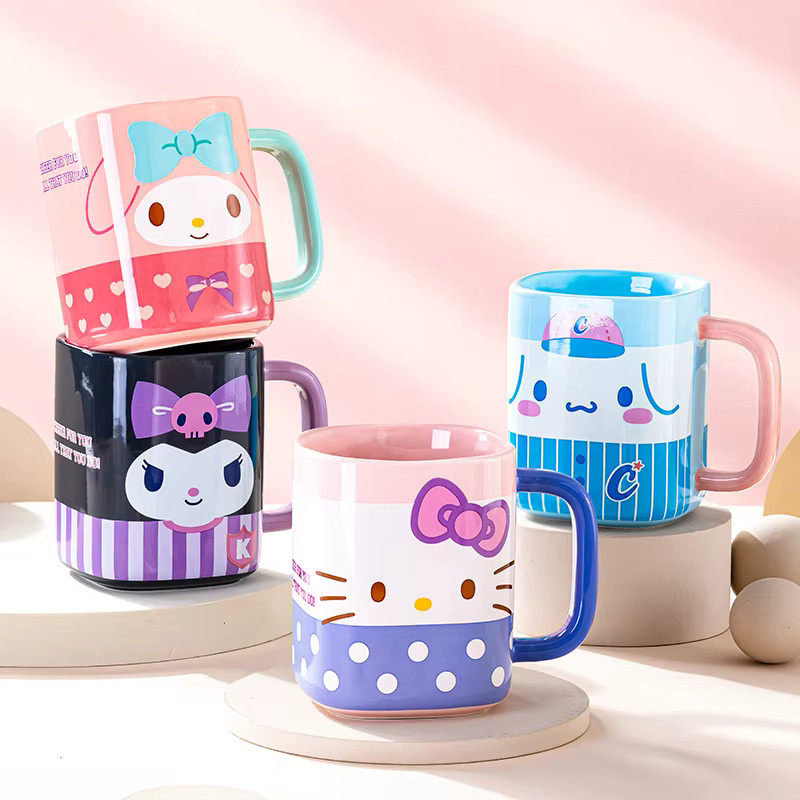 Sanrio Cinnamoroll Keramik Becher Quadratische Tasse in Mehrfarbig - Bild 1