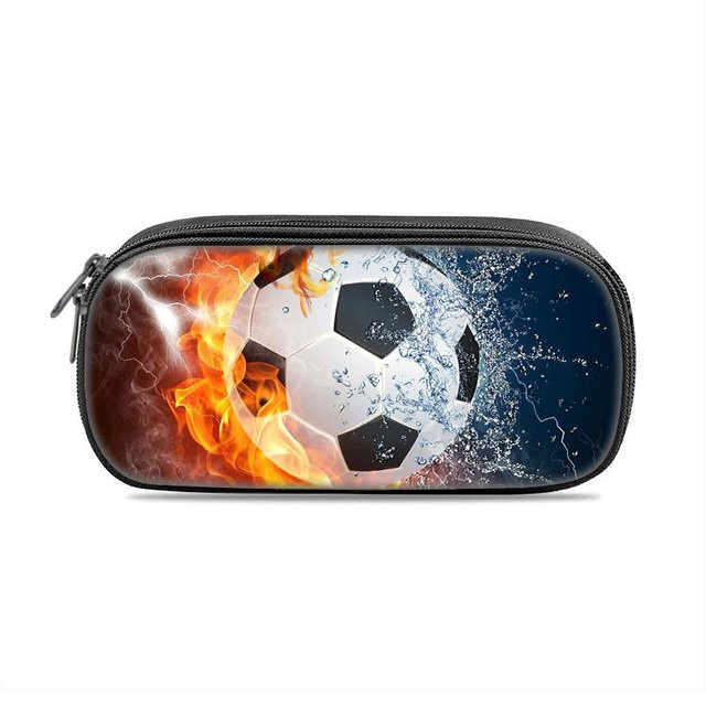 Fancy Style Studio Fußball Federmäppchen mit Sportstil Aufdruck für Schüler und Schülerinnen, Mehrfarbig - Bild 1