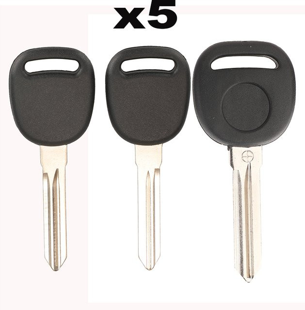 Jingyuqin 5er Set Auto Schlüssel Fernbedienung Shell Abdeckung in Schwarz für Chevrolet Cadillac Oldsmobile und GM Transponder Schlüssel - Bild 1