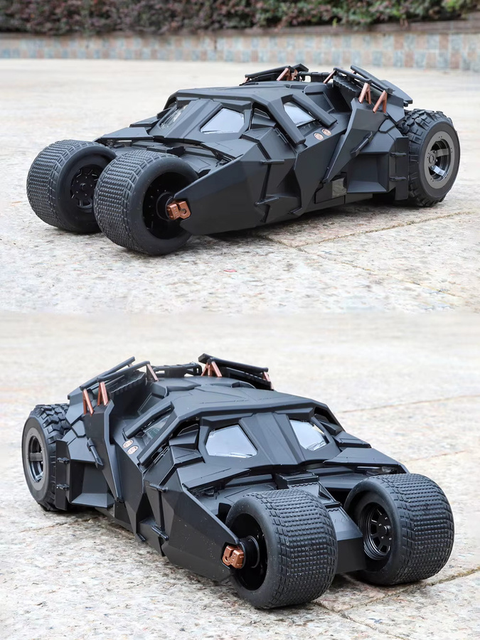 DUFFDUN Batmobil, Modell im Maßstab 1:24, Metalldruckguss, mit Licht und Sound - Bild 5