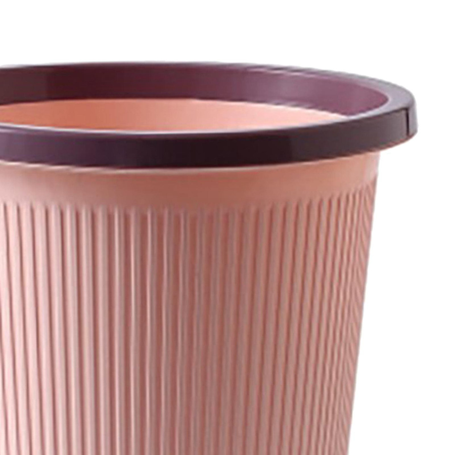 Moderner Mülleimer Exquisit aus Kunststoff in Pink für Badezimmer, Küche oder Wohnzimmer - Bild 2