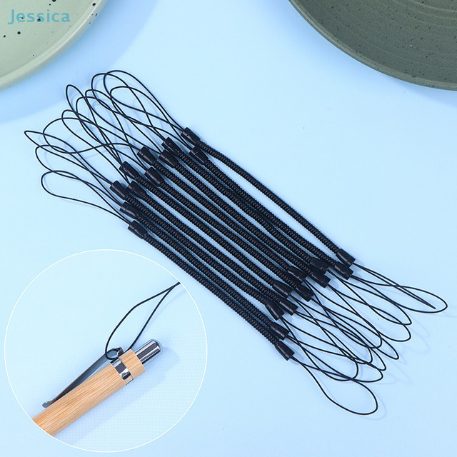 10er Set Handschrift-Stift-Lanyard und Handy-Anti-Verlust-Seil in Schwarz - Bild 1