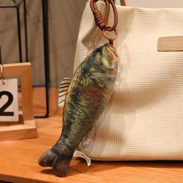 Plüschanhänger Simulationsfisch, 20cm, beige, Unisex - Bild 1