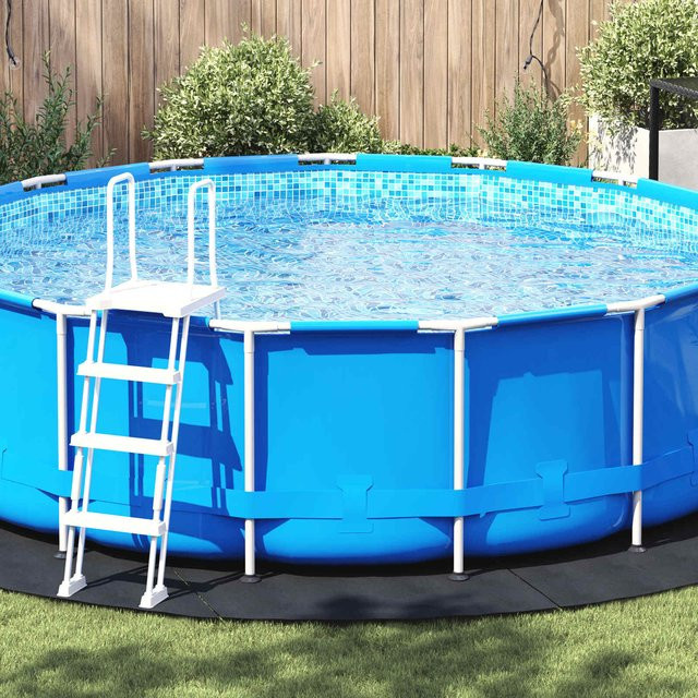 Yiwydaa Pool Bodenschutz aus Vliesstoff in Schwarz Ø 428 cm - Bild 1